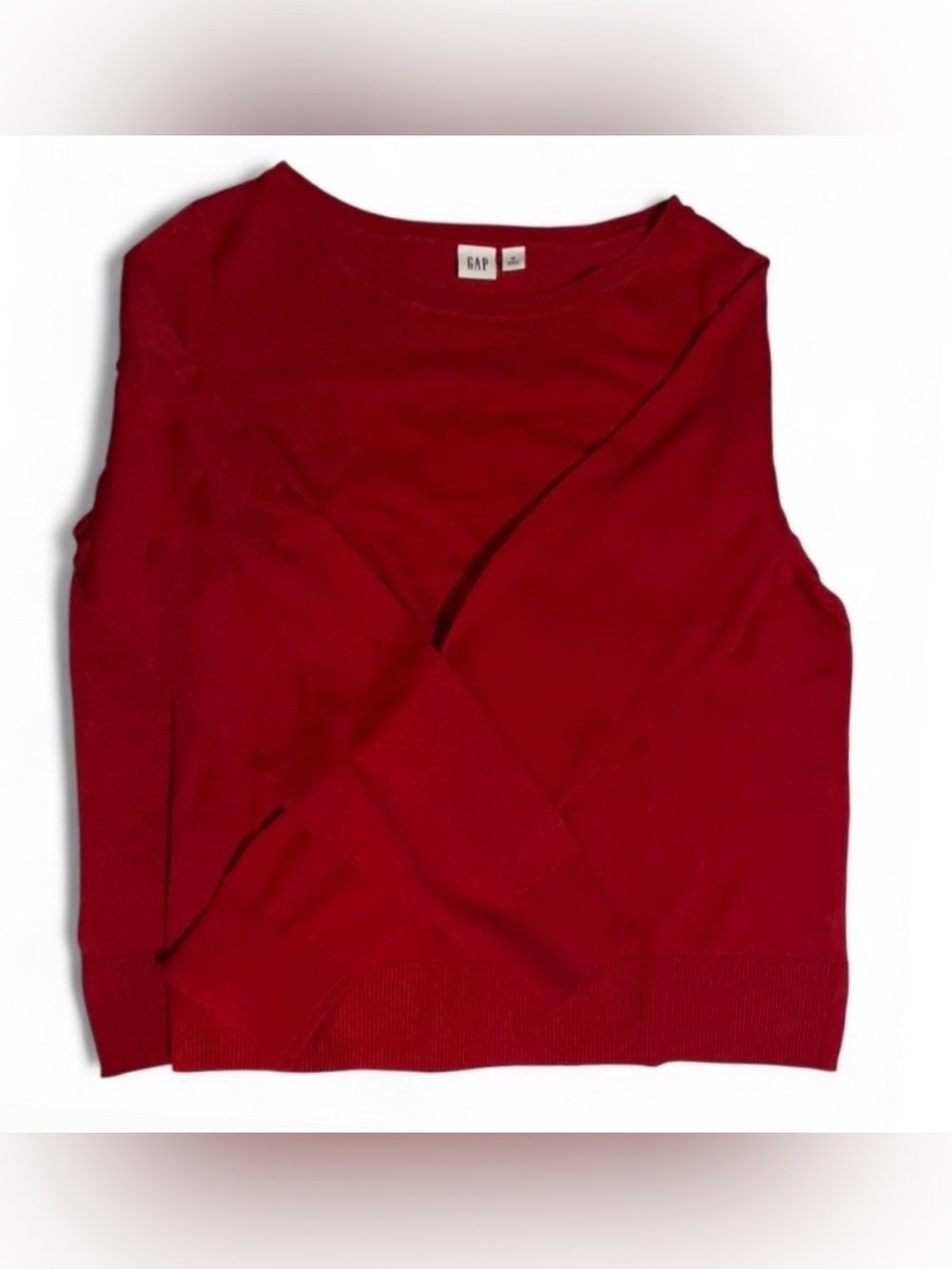 GAP Women's Crewneck Sweater in Rich Red